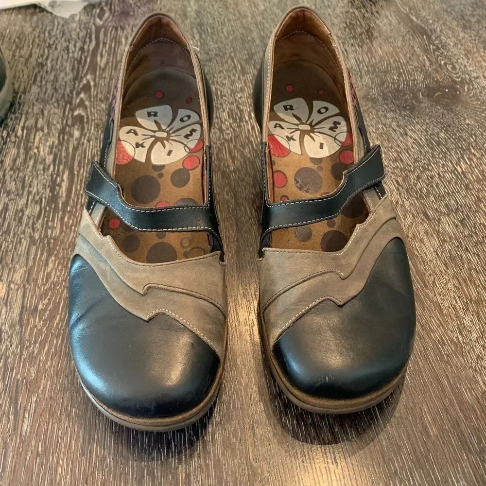 Romika Nahla 01 Mary Jane Wedge sz 41 8.5-9
